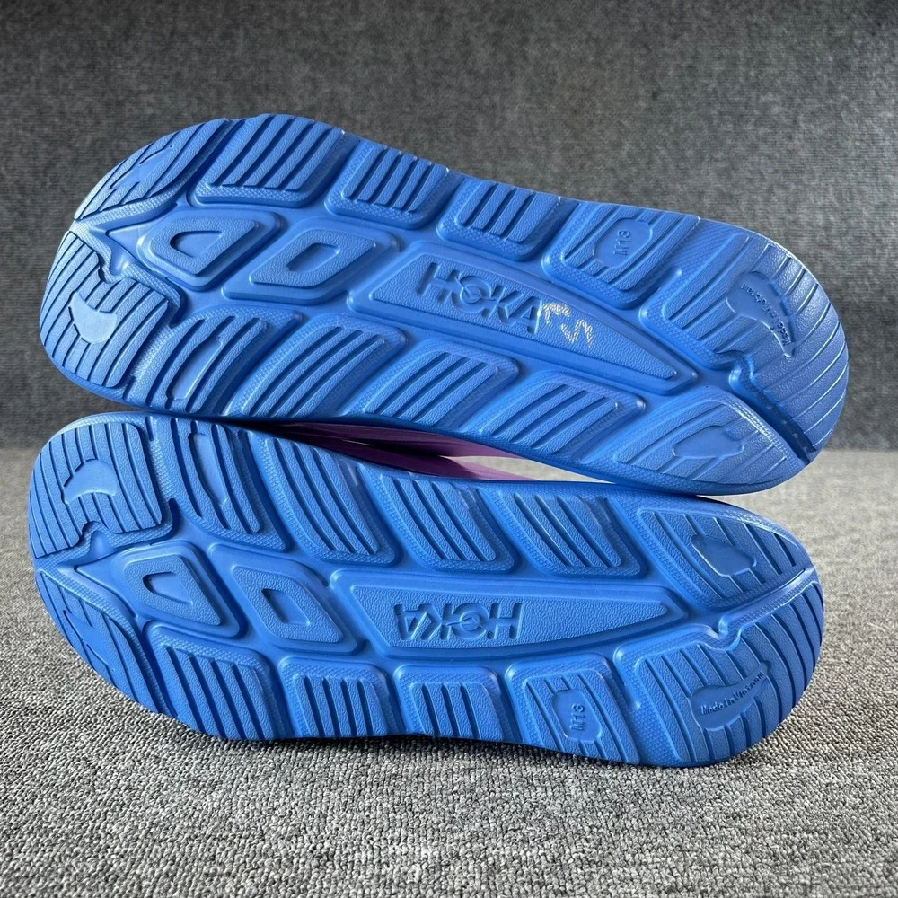HOKA ORA Recovery Slide 3 Sandals Mens 13 Purple Blue Cushioned Slip On
